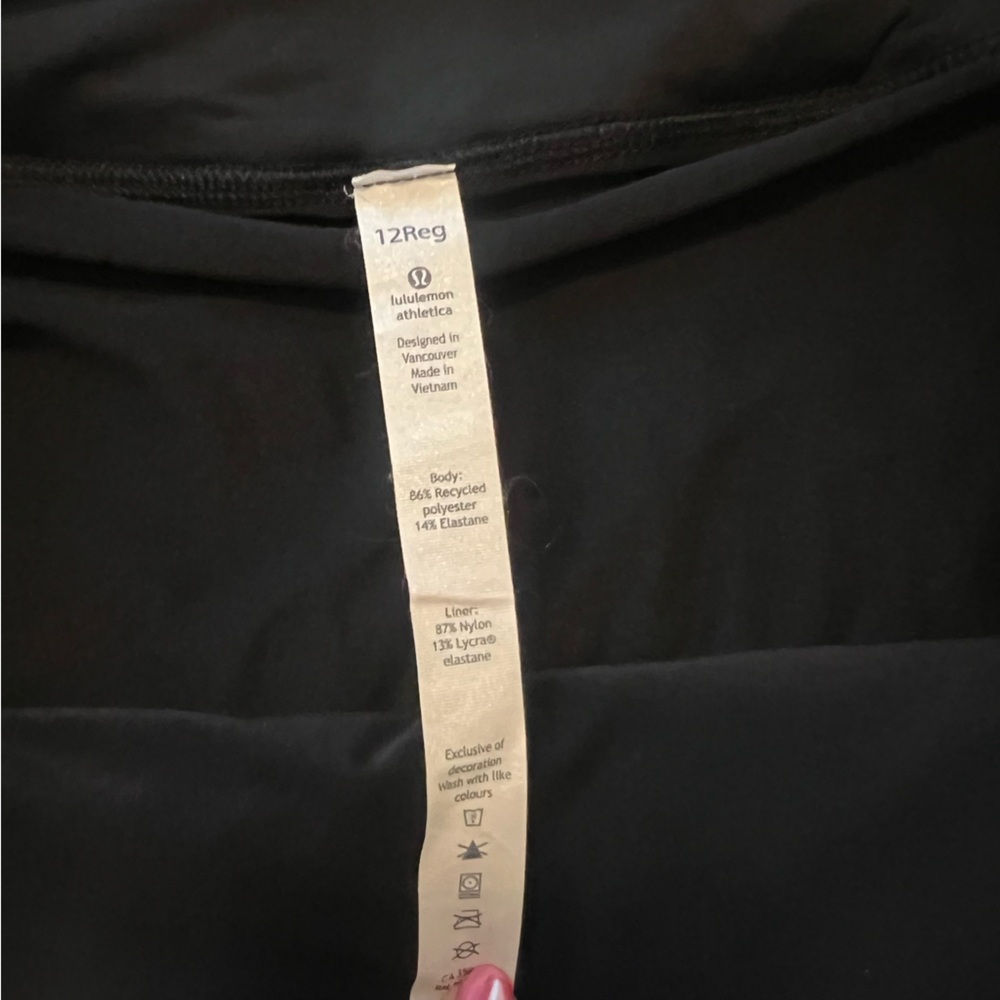 {Lululemon} Black Mid-Rise Pace Rival Skort - Picture 8 of 12